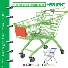 shopping cart trolley,hand cart for supermarket,4 wheel shopping trolley